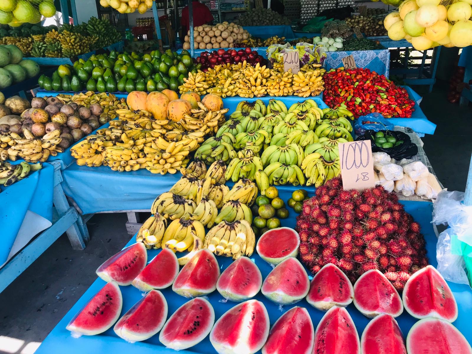 Fruit stand: Bourda Market, Georgetown