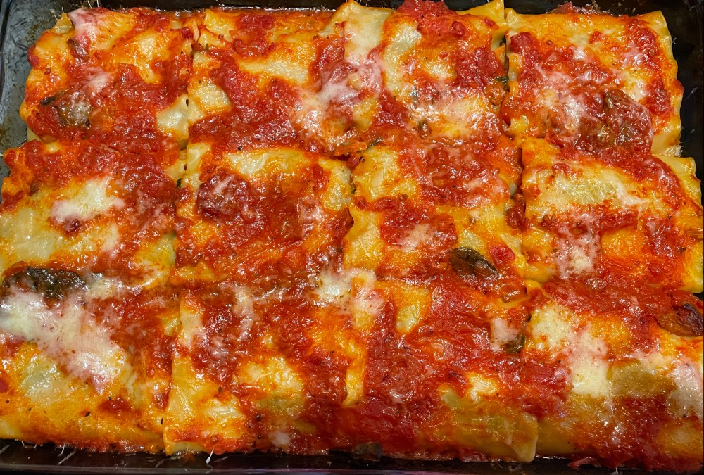 All Done! Stuffed Lasagne Noodles